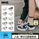MIO【宋亞軒同款】米奧小白休閑鞋厚底板鞋運(yùn)動(dòng)情侶溶解女鞋男老爹鞋 黑/白色 （嚴(yán)浩翔同款） 42