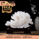 宋禮庭天然玉石白菜擺件喬遷客廳風(fēng)水裝飾品辦公室擺設開(kāi)業(yè)禮品 阿富汗玉白菜30CM