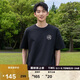VANS范斯官方 男女情侶短袖T恤燒烤BBQ飛豬印花 黑色  L