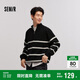 森馬（Semir）森柔|毛衫男冬季含羊毛針織衫半開(kāi)襟毛衣情侶內搭101724107206