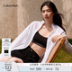 Calvin KleinJeans春秋女士純棉商務(wù)休閑通勤布標ck寬松職場(chǎng)白色襯衫J224436