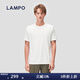 藍(lán)豹（LAMPO）【抑菌速干系列】夏季新品短袖男士t恤圓領(lǐng)百搭白短袖打底衫 白色 L (48)