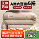 無印良品立體A類10%大豆纖維秋冬季被子棉被芯 6斤200*230cm 【淺咖】