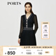 PORTS寶姿秋冬女裝新款優(yōu)雅氣質(zhì)修身連衣裙ALM9K202NKW008 黑色 S