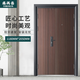 福滿臨鋼質(zhì)工程防盜門室內(nèi)出租房門子母門安全門進(jìn)戶門入戶大門家用單門廠家直供 1180*2050子母