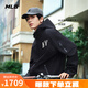 美職棒（MLB）官方 男女24秋季新款復古潮流運動(dòng)時(shí)尚梭織夾克學(xué)院外套3AWJB0644 紐約洋基隊/黑色 XL 180/100A
