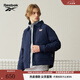 Reebok銳步官方24年新款男女同款休閑舒適夾棉夾克外套 24FRC215UGN2 藏藍 XL