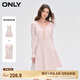 ONLYONLY時(shí)尚針織收腰傘裙套裝短裙連衣裙女|124107001 A19 白堊粉色CHALK PINK S (160) 80A