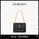 YSL圣羅蘭【新品】女士NIKI中號復古皮革手袋 黑色 U