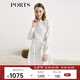 PORTS寶姿女裝 秋冬新品長(cháng)袖中長(cháng)連衣裙SL9D012LPC011 卷云白 L (8)