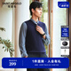 報喜鳥(niǎo)羊毛衫男裝秋季款男士商務(wù)休閑純色背心時(shí)尚純羊毛內搭小馬甲毛衫 藏青 XL -50(180/100)