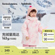 巴拉巴拉女童羽絨服冬裝三麗鷗外套防護保暖時尚洋氣【庫洛米IP】 紅色調00366-白鴨絨 120 充絨量114g