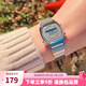 卡西歐（CASIO）手表 小春同款 情侶經(jīng)典復(fù)古小方塊 時(shí)尚學(xué)生表小金表 LA670WA-7D 女款