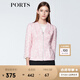PORTS寶姿  新品商場同款女裝簡約蝴蝶結(jié)全開襟夾克外套SN8J013HFQ064 白色 S (4)