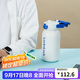 樂扣樂扣（LOCK&LOCK）帶吸管保溫保冷運動杯1.1L戶外旅行大容量保溫杯LHC3332WHT白色