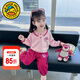 G.DUCKKIDS童裝女童春裝套裝兒童服裝小童春裝運(yùn)動(dòng)衛(wèi)衣兩件套1-3女寶寶衣服 粉紅色草莓熊【春秋款】 100 尺碼2~3歲【 90-100cm】