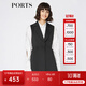 PORTS寶姿女裝 秋季新品百搭無(wú)袖中長(zhǎng)款風(fēng)衣SA9T010GFQ037 黑色 S (4)