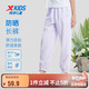 特步（XTEP）童裝戶(hù)外輕薄運動(dòng)長(cháng)褲UPF50+防蚊彈彈褲防曬 霧紗紫  140 
