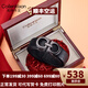 肯林卡文（Coilenklaon）品牌男士皮帶真皮自動(dòng)扣腰帶男頭層牛皮商務(wù)褲帶禮物送男友老公 黑色【高檔實(shí)木禮盒】 120cm -改長(cháng)度下單備注或聯(lián)系客服