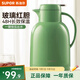 蘇泊爾（SUPOR）保溫壺家用玻璃內(nèi)膽暖水壺大容量熱水瓶學(xué)生宿舍熱水壺保溫水壺 龍蒿綠【防塵壺嘴】2L