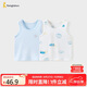童泰（TONGTAI）寶寶背心春秋季純棉嬰兒衣服護(hù)肚馬甲男女童打底內(nèi)衣藍(lán)色90cm