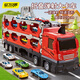 馬丁兄弟兒童玩具車(chē)彈射軌道車(chē)變形大卡車(chē)3-6歲工程車(chē)玩具男孩生日禮物