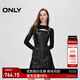 ONLY秋季復古風(fēng)長(cháng)袖套裝收腰PU短裙連衣裙女|12437Y006 H1Z 黑色 M (165) 84A