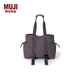 無印良品（MUJI） Walker 不易沾水 托特包 包包 女包 瑜伽包手提包 大容量 通勤包 中灰色 4A