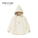 MINI A TURE COPENHAGEN丹麥童裝25冬男女童毛領(lǐng)精靈帽夾克外套兒童棉服棉衣防水防風(fēng)保暖 1054 安哥拉奶油（無(wú)毛領(lǐng)） 98 cm（100/52）-3y