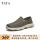 他她（TATA）七夕2025夏商場同款時尚百搭厚底男鞋新款OCW04BM5【不上架】 灰色 41
