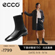 愛步（ECCO）靴子女 時尚潮流百搭經(jīng)典平底牛皮輕奢女靴 舞悅244403 黑色24440351052 38
