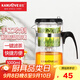 金灶（KAMJOVE）玻璃茶壺 按壓式飄逸杯 茶水壺玻璃茶具 茶水分離杯泡茶器泡茶壺 TP-200/1L超大容量