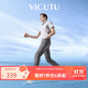 威可多（VICUTU）男士牛仔褲桑蠶絲彈力舒適百搭休閑長(cháng)褲 淺蒼灰 175/84