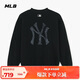 MLB衛衣男女情侶同款大LOGO老花圓領(lǐng)套頭25秋新3AMTM0654-50BKS-L