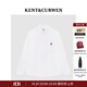 KENT&CURWEN【明星同款】肯迪文2025秋冬系列男士玫瑰刺繡純棉翻領(lǐng)長(cháng)袖襯衫 白色 M