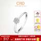 CRD克徠帝【現(xiàn)貨閃發(fā)】花頌鉑金鉆戒女戒指女求婚結(jié)婚鉆戒優(yōu)雅群鑲 【G1046】鉑金鉆戒 共約7分