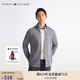 TOMMY HILFIGER秋冬男裝易打理純棉牛津紡微磨毛保暖修身商務(wù)襯衫外套32904 藍(lán)灰色0GY 42