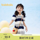 巴拉巴拉童裝女童裙子2024夏裝兒童連衣裙條紋polo裙文藝學(xué)院208224111031