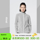 迪卡儂（DECATHLON）戶外透濕抓絨女加厚搖粒絨抓絨衣保暖外套沖鋒衣內(nèi)膽MH100 MH100全拉鏈-淺灰色 M