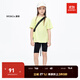 little MO&Co.兩件套 兒童套裝-童裝夏裝女童純棉短袖T恤抑菌短褲 冷光綠色 120 120/56