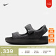 耐克（NIKE）官方女子魔術(shù)貼涼鞋夏季新款易穿脫支撐抓地 CALM HJ9000 002黑/金屬銀/黑 38