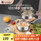 WMF食品級不銹鋼無涂層嬰兒輔食鍋湯鍋寶寶煮牛奶熱奶蒸鍋16cm奶鍋 DiademPlus奶鍋(帶蓋)+蒸屜 16cm