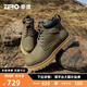零度Zero男士馬丁靴2025春夏新品高幫英倫風(fēng)戶(hù)外工裝靴經(jīng)典款大黃靴男 軍綠 39 (245mm)