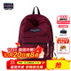 JANSPORT杰斯伯雙肩包女男復(fù)刻暮光學(xué)生電腦包旅行背包書包 4QVA04S深紫酒紅-側(cè)袋+隔層