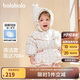 巴拉巴拉嬰兒花版羽絨服女童冬季短款外套保暖2024甜美時尚萌208424107010