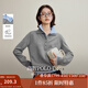 茵曼（INMAN）2025秋冬女裝新款撞色雙層領(lǐng)毛衣長袖針織衫 本花灰 M