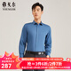 雅戈爾（YOUNGOR）長(cháng)袖襯衫男年春季新品條紋襯衫男襯衣男 VLPM119768HFY藍色 43