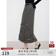 自巧小個(gè)子設(shè)計(jì)感無袖連衣裙短西裝時(shí)髦套裝女2024早秋新款半身裙 水貂灰半身裙 XS (2碼)