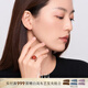 白嵐旭松戒指南紅瑪瑙首飾女新國風精致設計感高級飾品生日禮物 南紅瑪瑙16號（內周長55.3mm）