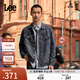 Lee舒適版復古男長(cháng)袖翻領(lǐng)牛仔夾克外套休閑潮LMT0090985PN 復古深藍色 M